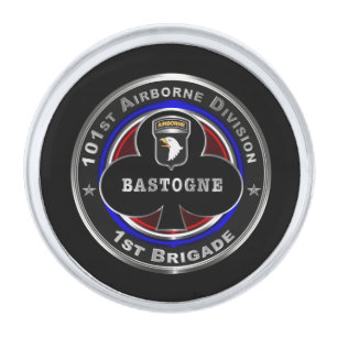 101st Airborne Division 1st Brigade Silver Finish Lapel Pin