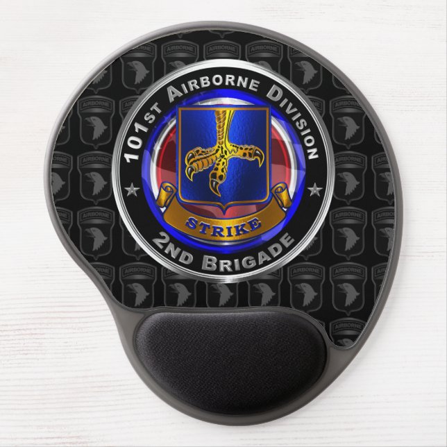 101st Airborne Division 2nd Brigade ‘STRIKE’ Gel Mouse Pad (Front)
