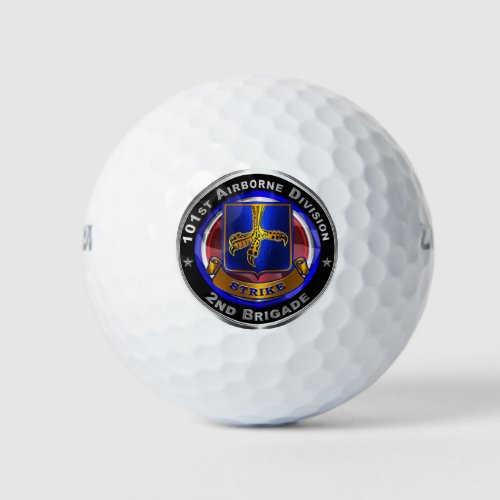 101st Airborne Division 2nd Brigade STRIKE Golf Balls