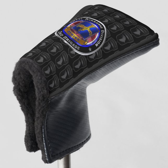 101st Airborne Division 2nd Brigade ‘STRIKE’ Golf Head Cover (3/4 Front)