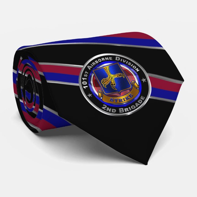 101st Airborne Division 2nd Brigade ‘STRIKE’ Neck Tie (Rolled)