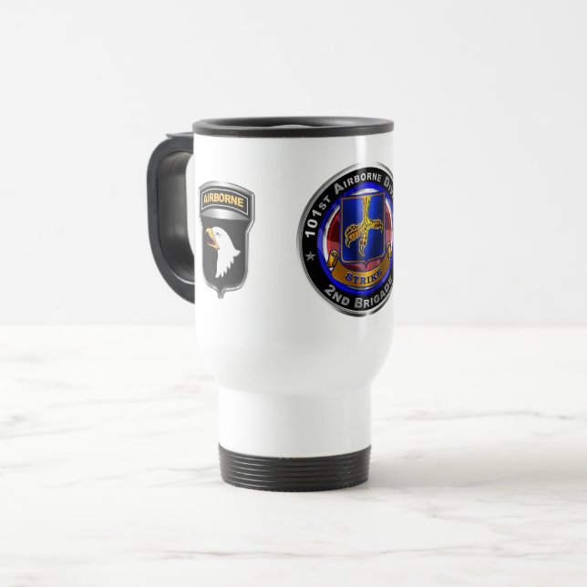 101st Airborne Division 2nd Brigade ‘STRIKE’  Travel Mug (Front Left)