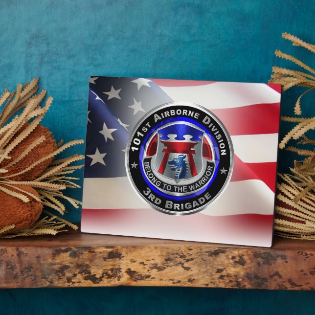 101st  Airborne Division 3rd Brigade Plaque (Side)