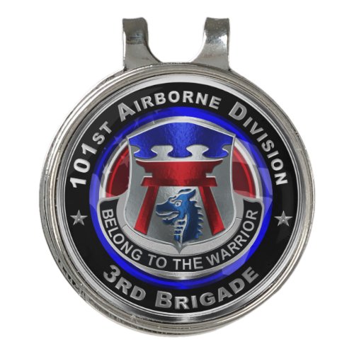 101st Airborne Division 3rd Brigade RAKKASANS Golf Hat Clip