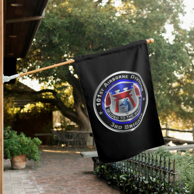 101st Airborne Division 3rd Brigade Rakkasans House Flag (In SItu)