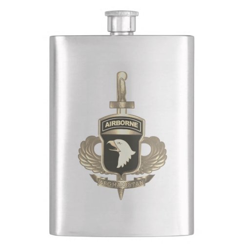 101st Airborne Division âœAfghanistan Veteranâ Flas Flask