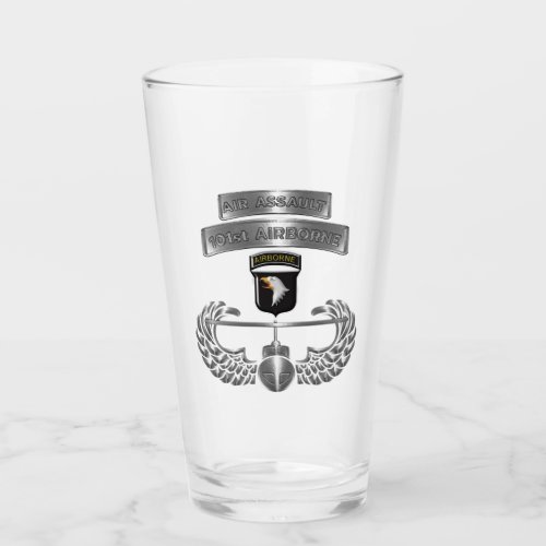 101st Airborne Division Air Assault Badge Glass