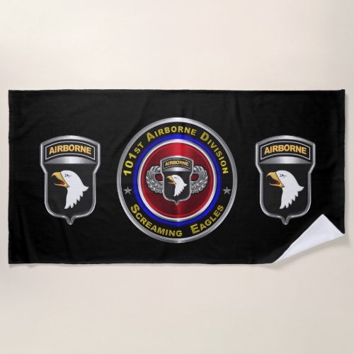 101st Airborne Division Air Assault Beach Towel