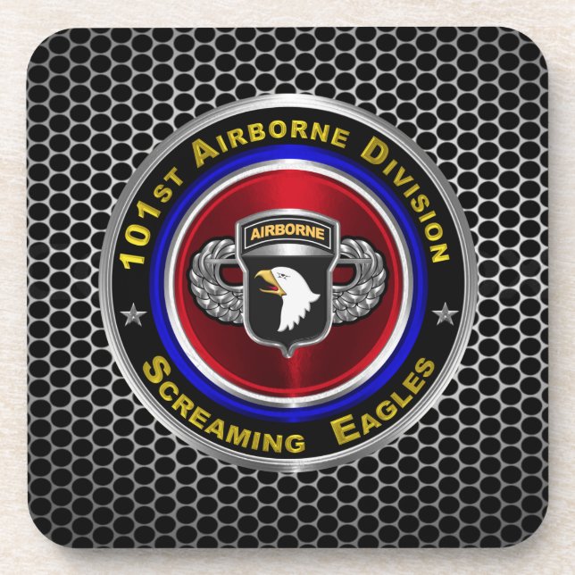 101st Airborne Division Air Assault Beverage Coaster (Front)
