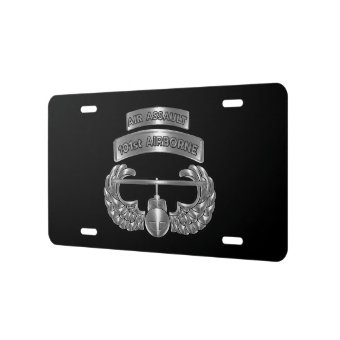 101st Airborne Division “Air Assault” Custom Licen License Plate | Zazzle