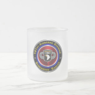 101st Airborne Division Air Assault Frosted Glass Coffee Mug