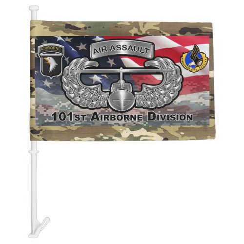 101st Airborne Division Air Assault Gift Car Flag