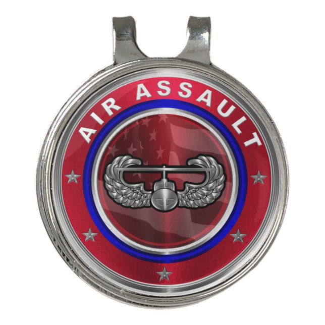 101st Airborne Division Air Assault Golf Hat Clip (Front)