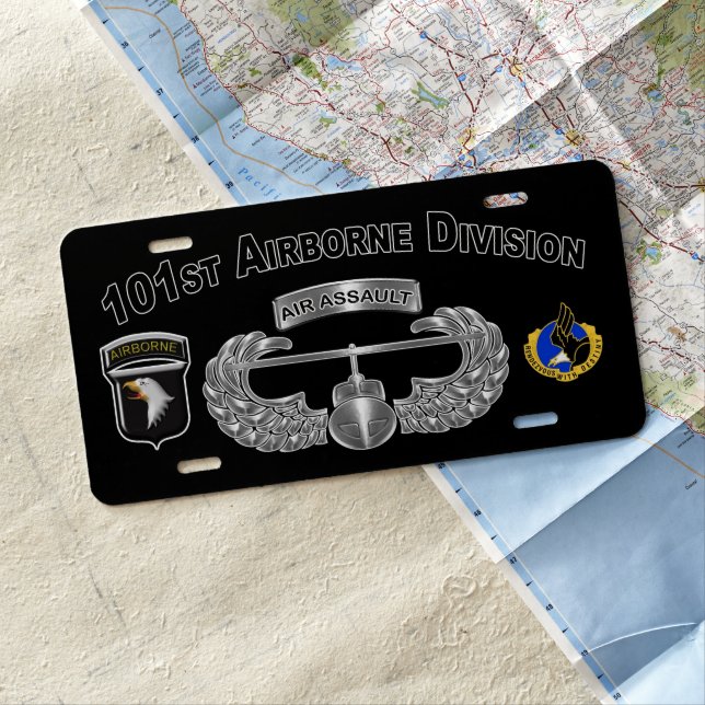 101st Airborne Division Air Assault  License Plate (In Situ)