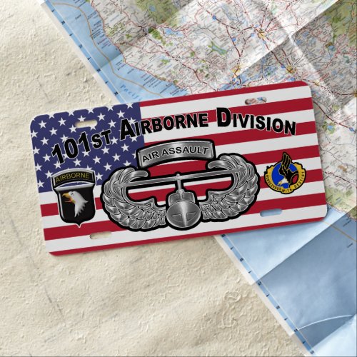  101st Airborne Division Air Assault License Plate