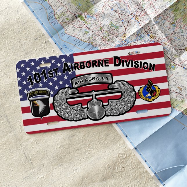  101st Airborne Division Air Assault License Plate (In Situ)