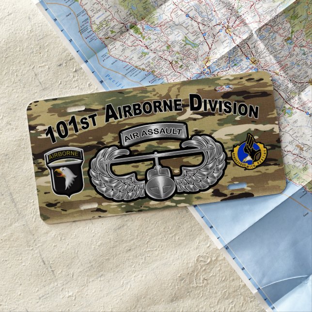 101st Airborne Division Air Assault  License Plate (In Situ)