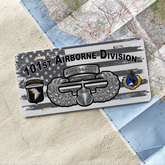  101st Airborne Division Air Assault  License Plate (In Situ)