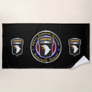 101st Airborne Division “Air Assault Ranger" Beach Towel