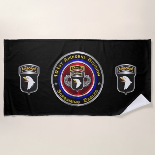 101st Airborne Division Air Assault Ranger Beach Towel