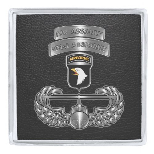 101st Airborne Division Air Assault  Silver Finish Lapel Pin