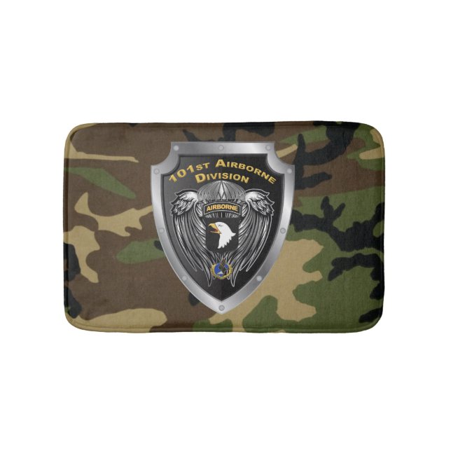 101st Airborne Division Air Assault Veteran Bath Mat (Front)