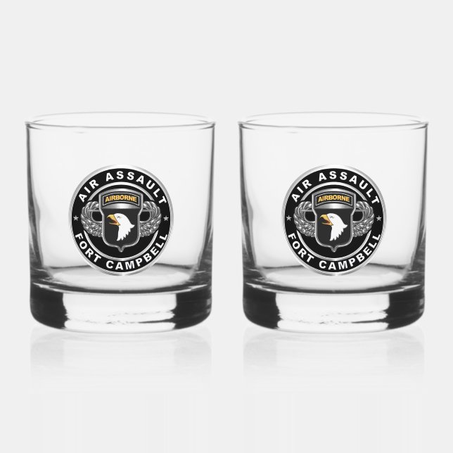 101st Airborne Division Air Assault Whiskey Glass (Front)