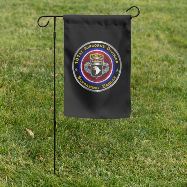 101st  Airborne Division Airborne Ranger Garden Flag (In SItu)