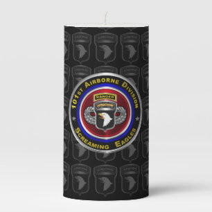101st Airborne Division Airborne Ranger Pillar Candle