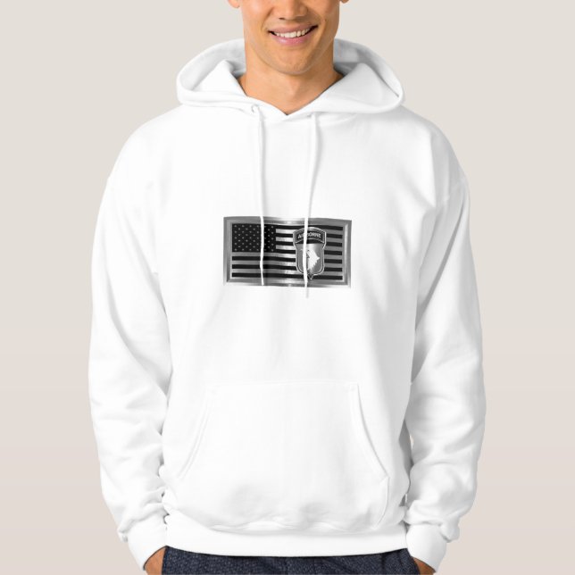 101st Airborne Division “American Flag” Hoodie (Front)
