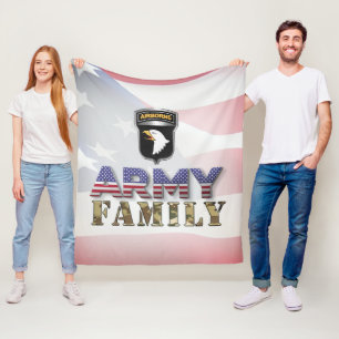 101st Airborne Division Army Family Fleece Blanket