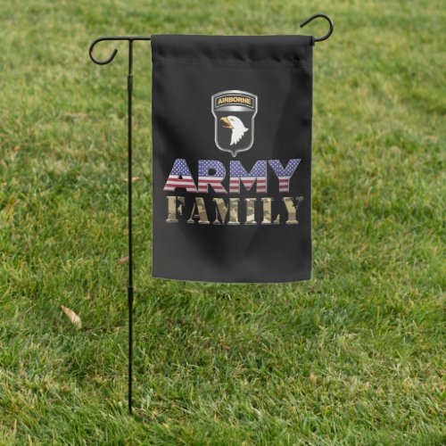 101st  Airborne Division Army Family  Garden Flag