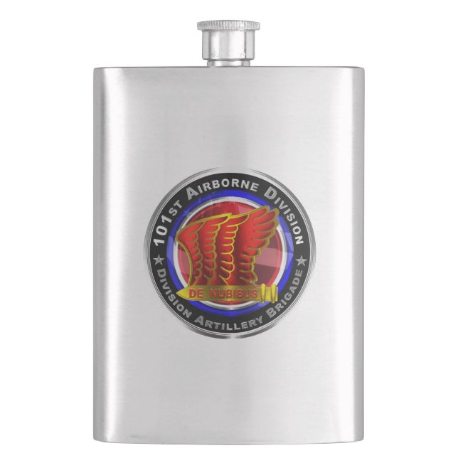 101st Airborne Division Artillery Brigade  Flask (Front)