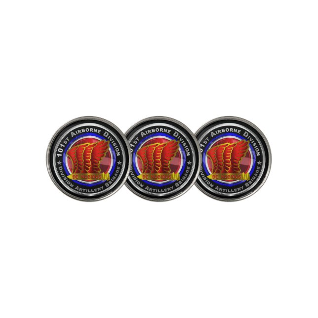 101st Airborne Division Artillery Brigade  Golf Ball Marker (3 Up)