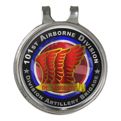101st Airborne Division Artillery Brigade  Golf Hat Clip