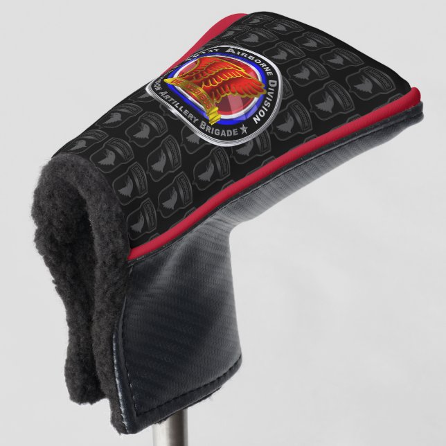 101st Airborne Division Artillery Brigade  Golf Head Cover (3/4 Front)