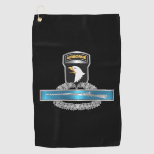 101st Airborne Division CIB Golf Towel