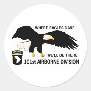 101st AIRBORNE DIVISION Classic Round Sticker