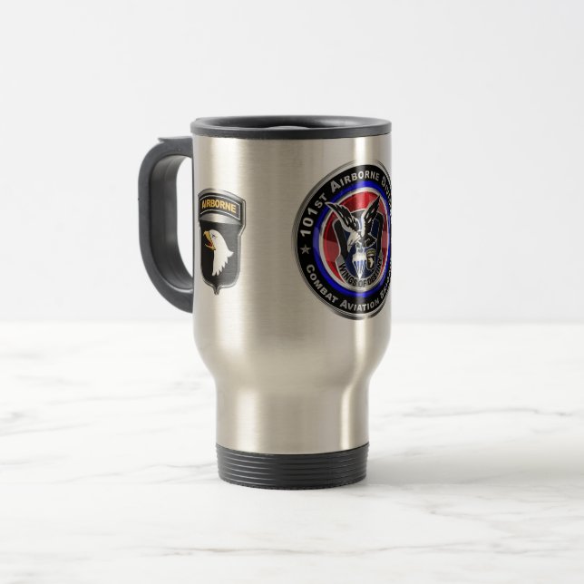 101st Airborne Division Combat Aviation Brigade   Travel Mug (Front Left)