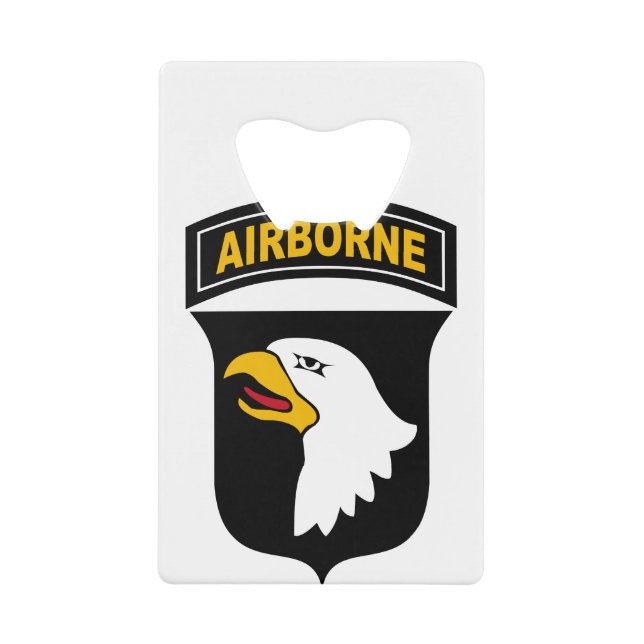 101st Airborne Division Credit Card Bottle Opener (Front)