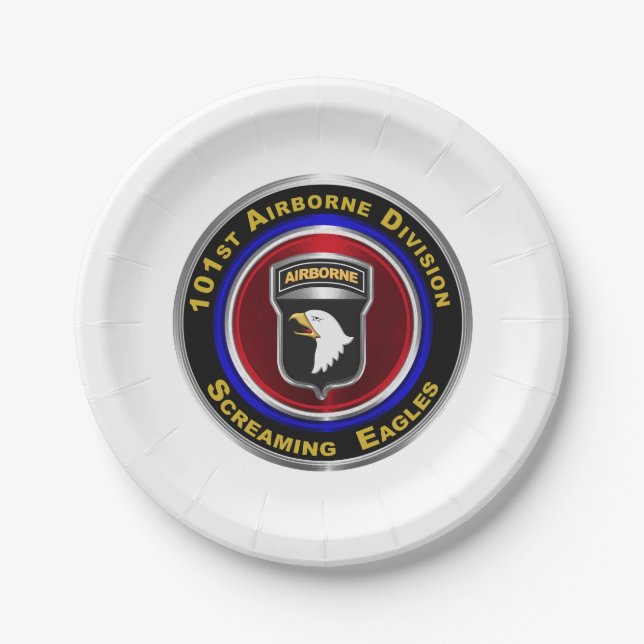 101st Airborne Division Custom Paper Plates (Front)
