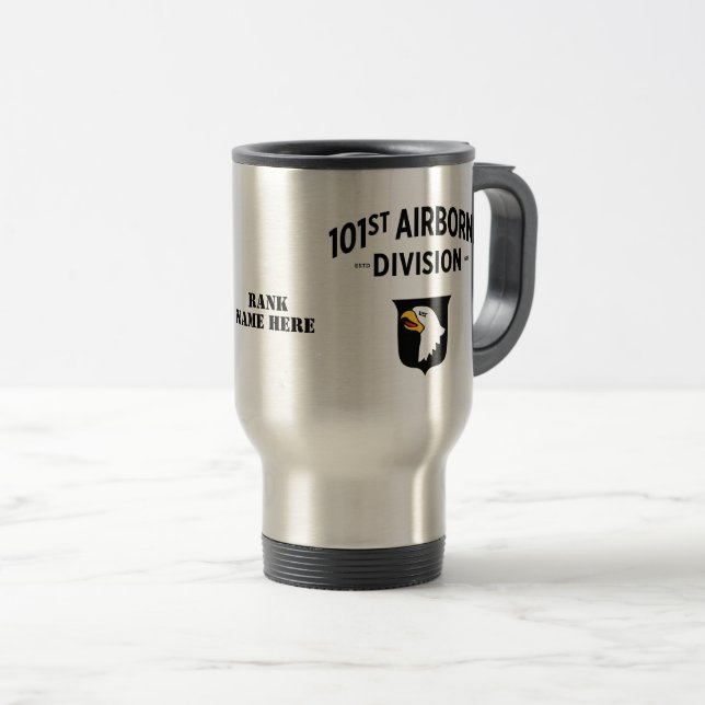 101st Airborne Division - Customizable Travel Mug (Front Right)
