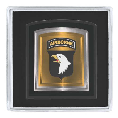 101st Airborne Division Customized Design Silver Finish Lapel Pin