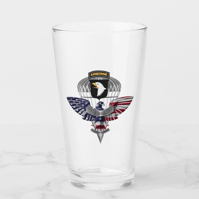 101st Airborne Division Customized Eagle Glass (Front)