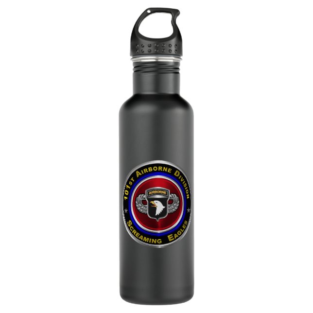 101st Airborne Division Customized Stainless Steel Water Bottle (Front)