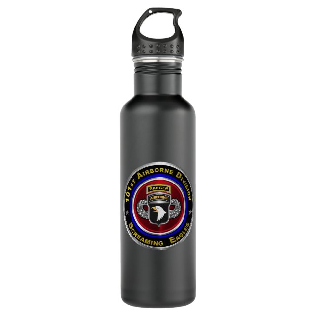 101st Airborne Division Customized  Stainless Steel Water Bottle (Front)