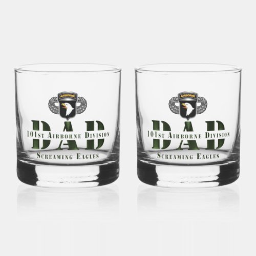 101st Airborne Division DAD Whiskey Glass