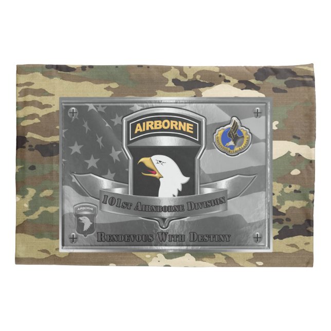 101st Airborne Division Deployment Pillow Case (Back)