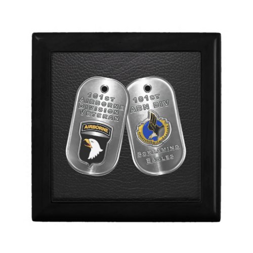 101st Airborne Division Dog Tags Gift Box