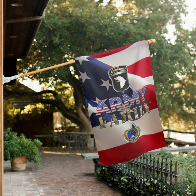 101st Airborne Division Family House Flag (In SItu)